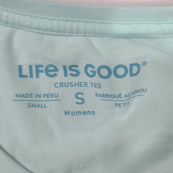 Life is Good Sun, Heart, & Palm Tree Crusher Tee - Picture 8 of 9